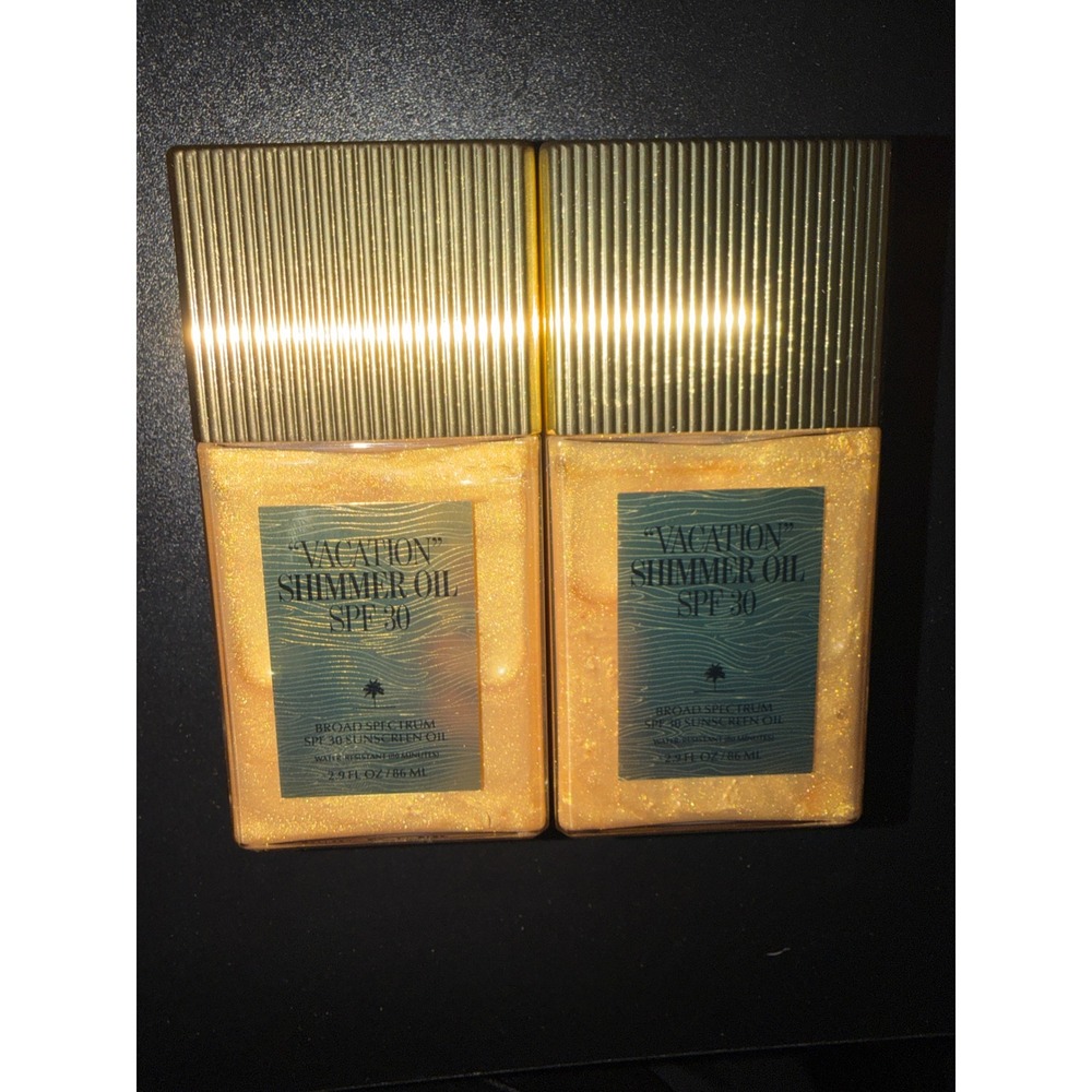 Vacation Shimmer Oil SPF 30 Broad Spectrum Water Resistant Lot of 2